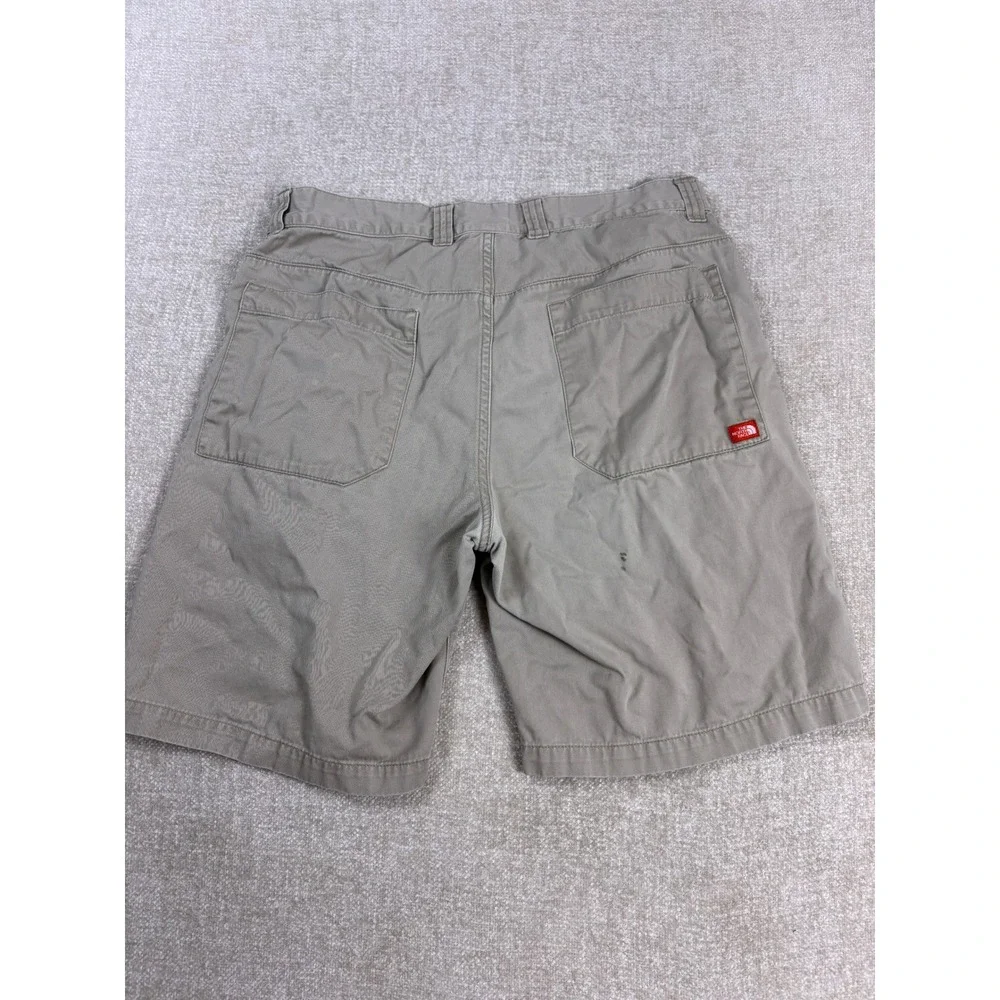The North Face Mens Khaki Chino Shorts Size 34 Tan Cotton Outdoor Hiking